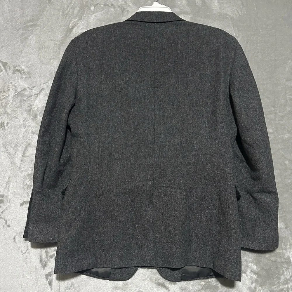 Jos A Bank Classic Tweed Wool Sport Coat Blazer Jacket Mens 40S Gray Old Money